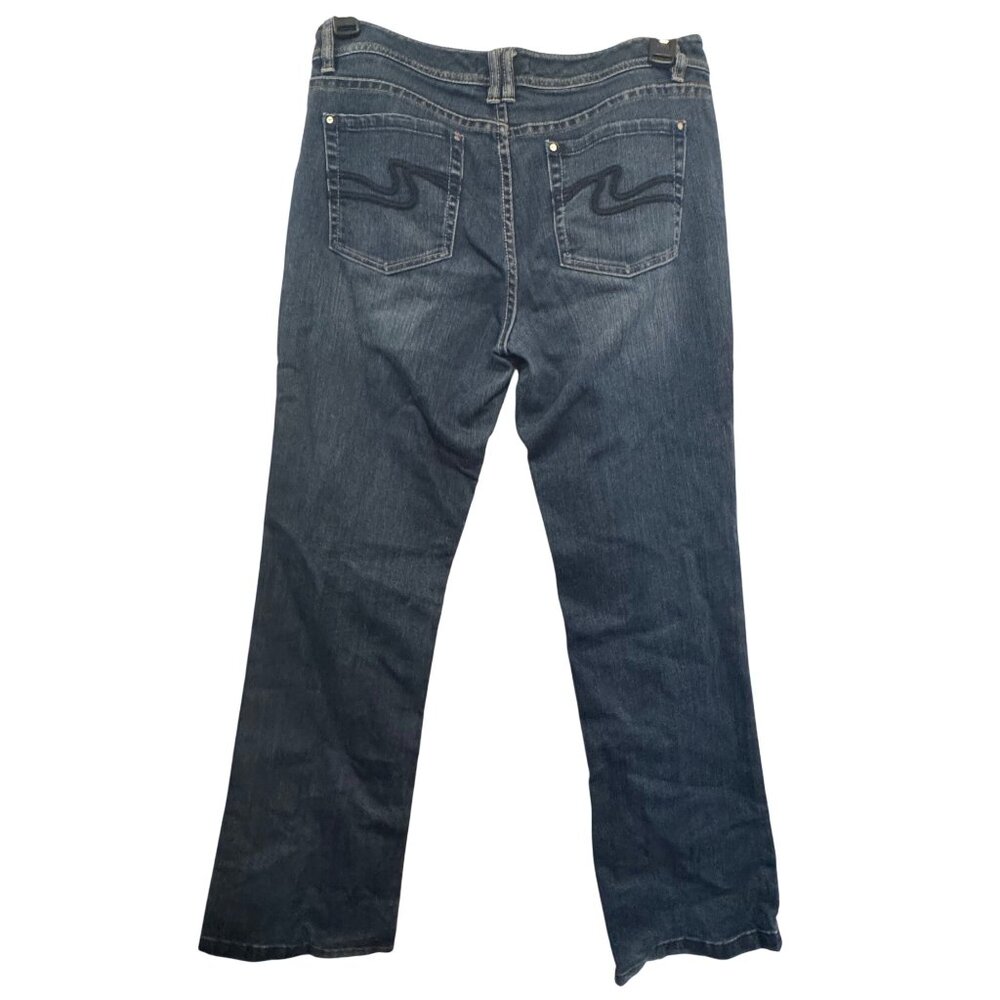 White House Black Market Womens Bootcut Jeans 8R Dark Wash Stretch